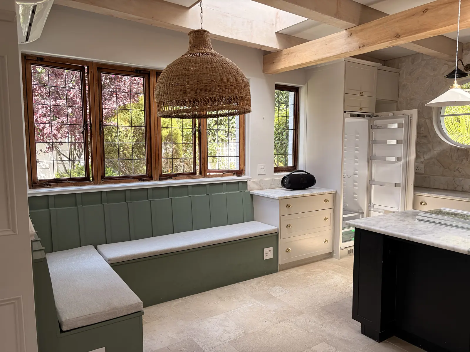 Before: The kitchen space completely cleared out